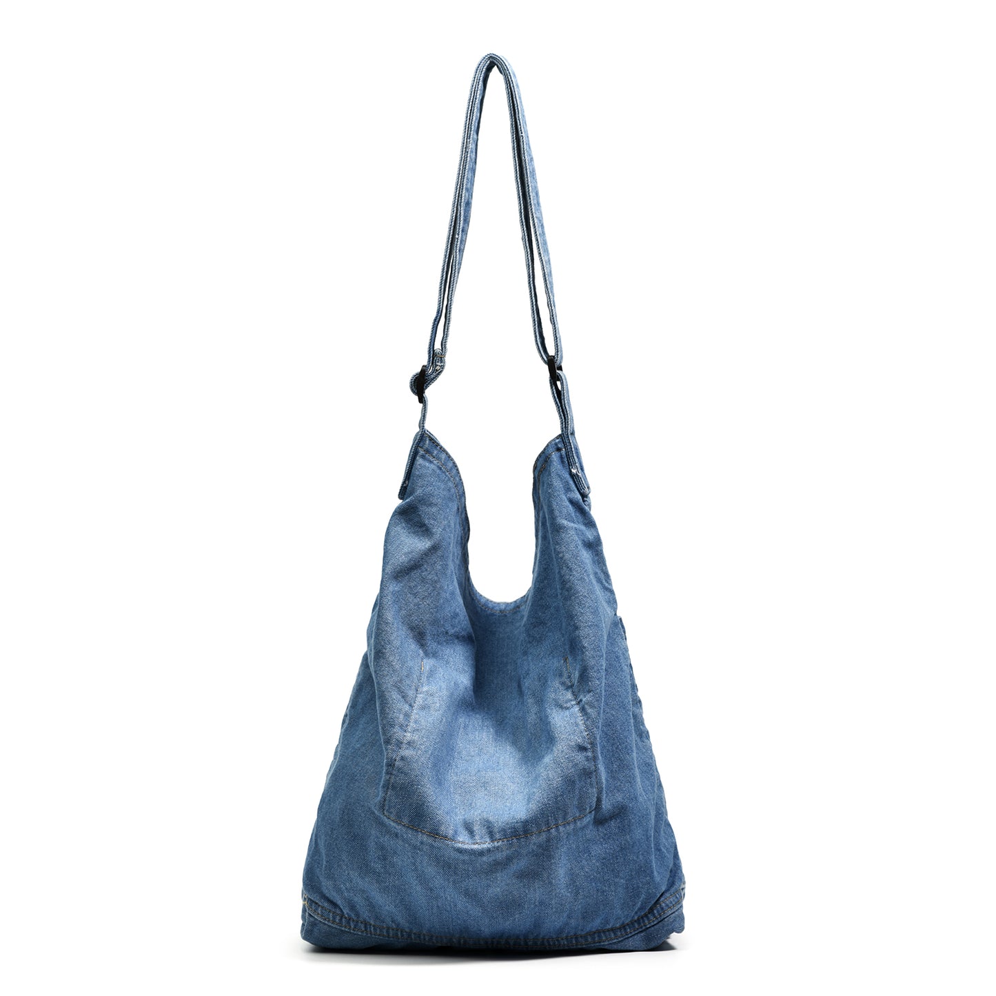 MINTEGRA retro denim crossbody tote bag