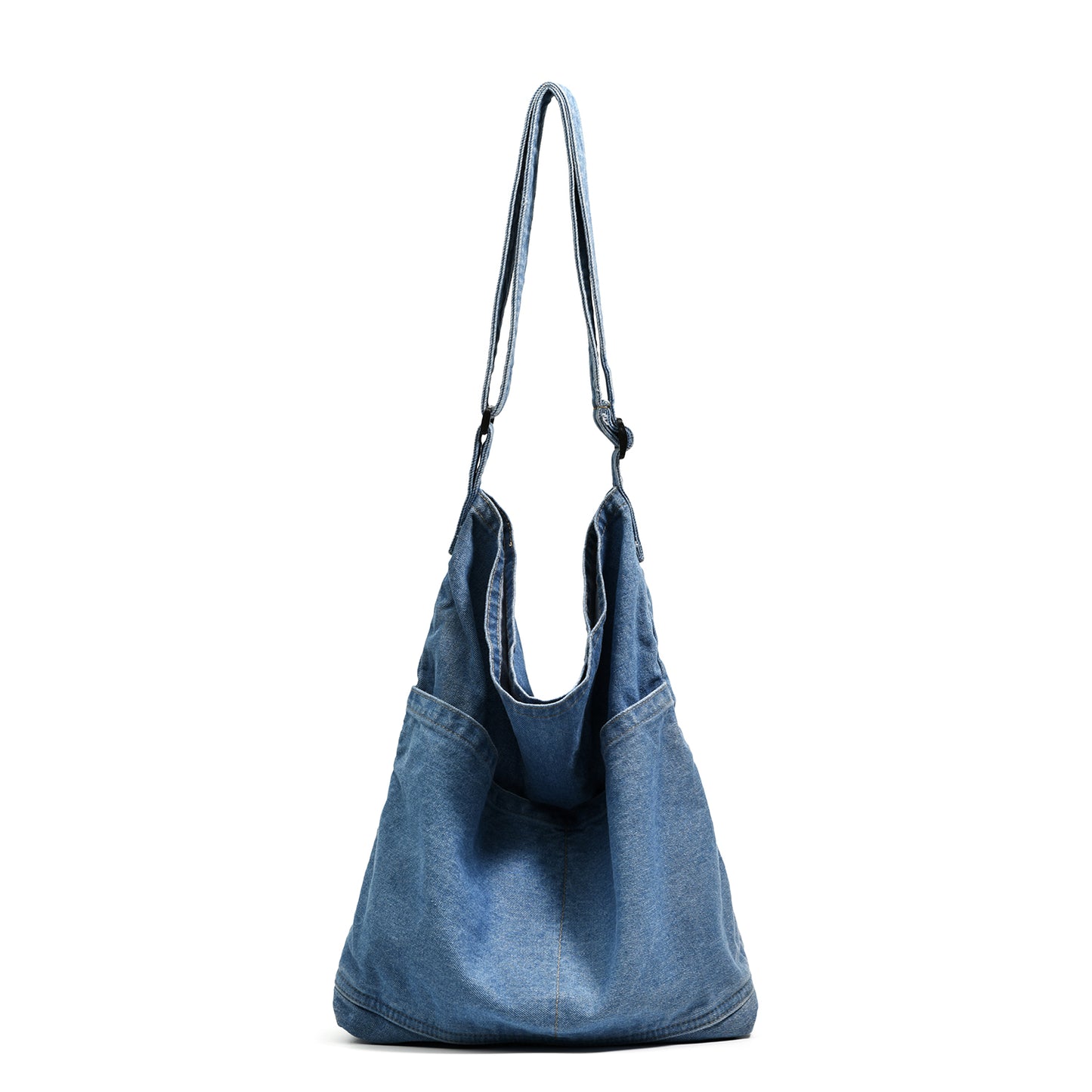 MINTEGRA retro denim crossbody tote bag